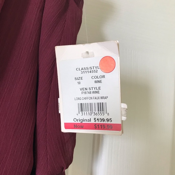 David’s Bridal Wine Bridesmaid Dress - Picture 4 of 6